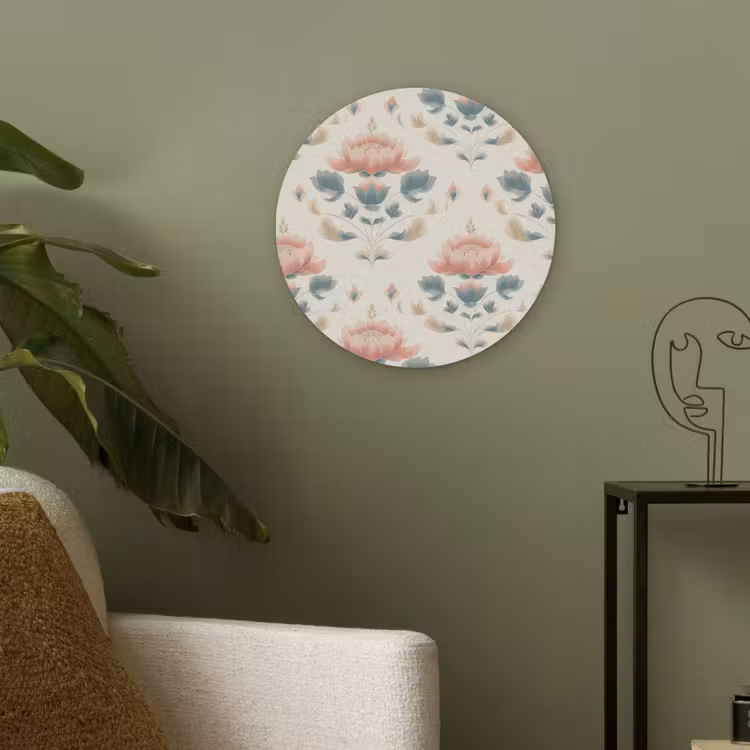 Lotus - Bloemen - Roze Akoestische PET Vilt - Rond klein 838 -sfeer2