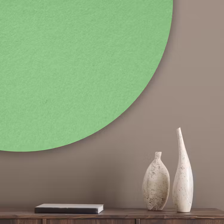 Meadow - Green - Groen Akoestische PET Vilt - Rond klein 838 -sfeer5_closeup