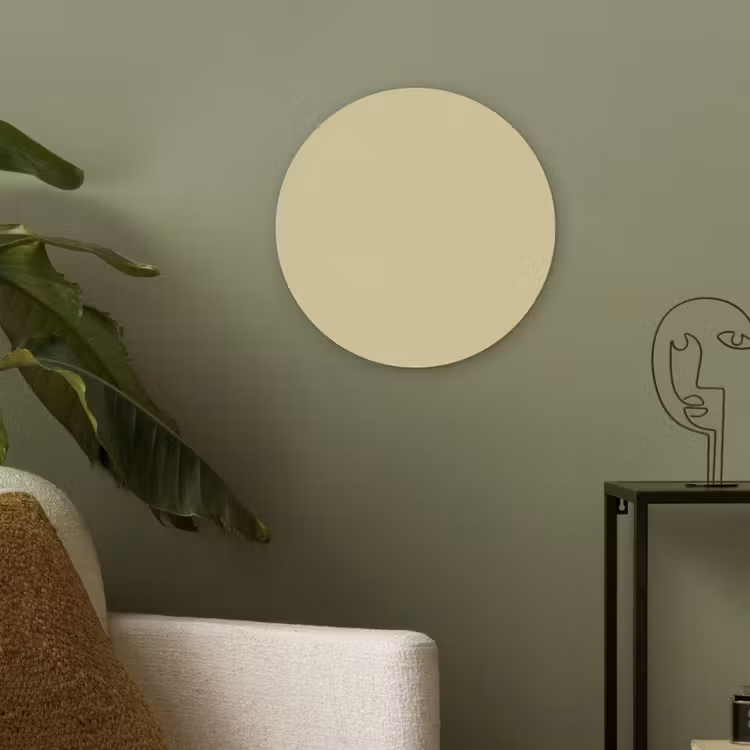 Mellow - Touch - Geel Akoestische PET Vilt - Rond klein 838 -sfeer2
