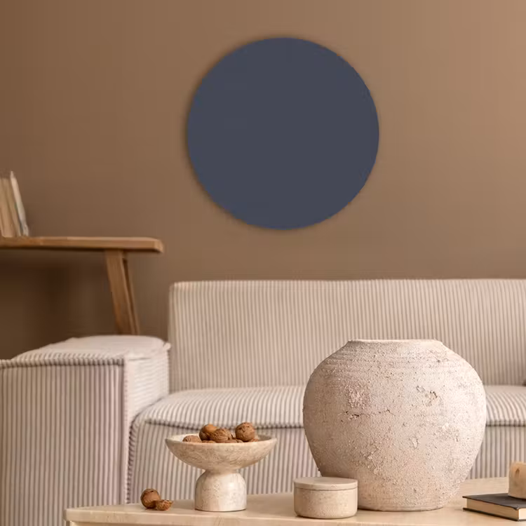 Midnight - Swing - Blauw Akoestische PET Vilt - Rond klein 838 -sfeer1