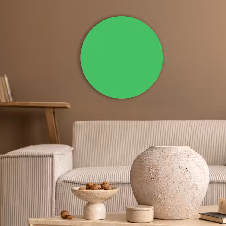 Mint - Green - Groen Akoestische PET Vilt - Rond klein 838 -sfeer1