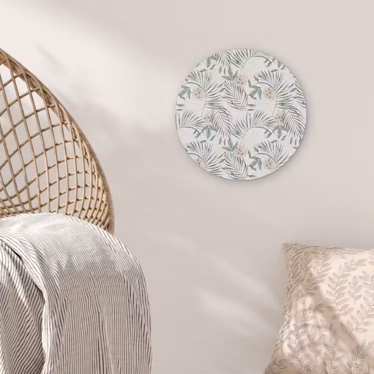 Monstera - Palmblad - Jungle - Tropisch Akoestische PET Vilt - Rond klein -sfeer4