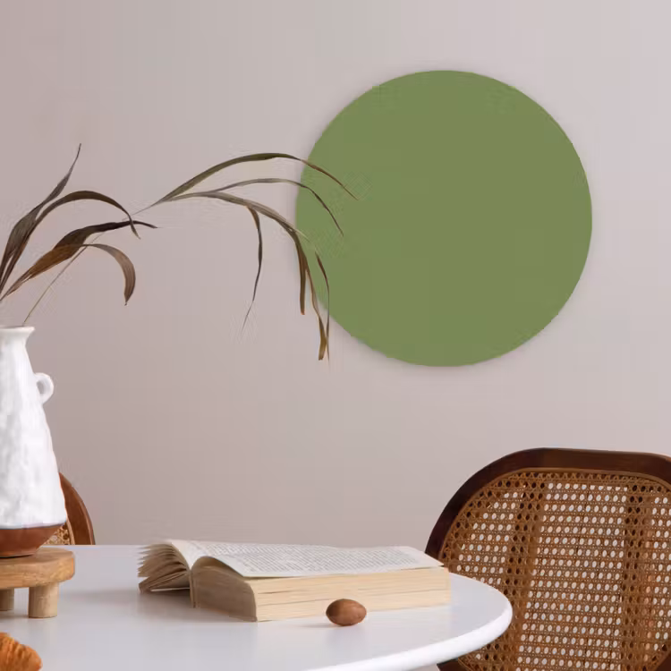 Moss - Green - Groen Akoestische PET Vilt - Rond klein 838 -sfeer3