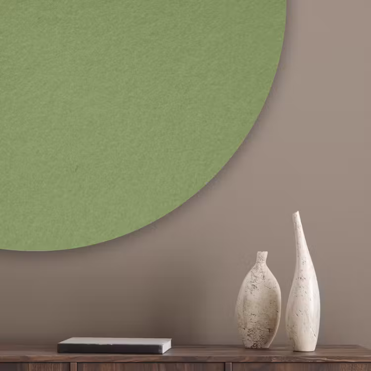 Moss - Green - Groen Akoestische PET Vilt - Rond klein 838 -sfeer5_closeup