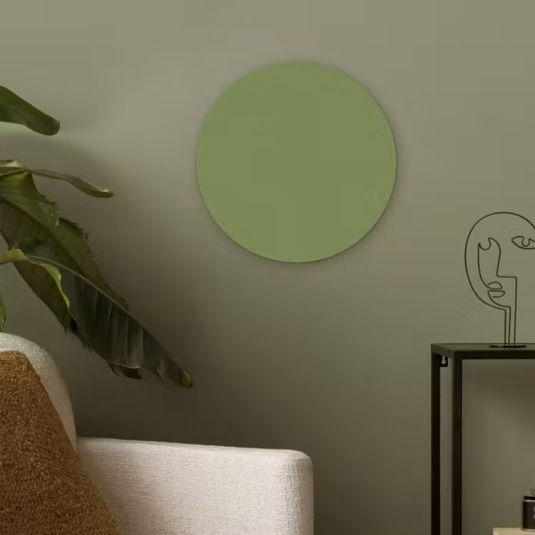 Moss - Green - Groen Akoestische PET Vilt - Rond klein 838 -sfeer2