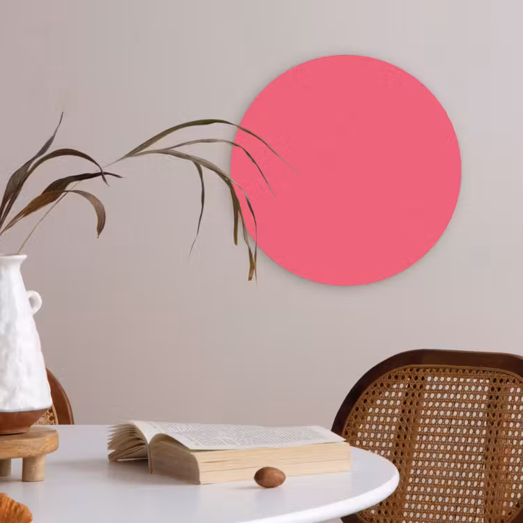 Neon - Flamingo - Roze Akoestische PET Vilt - Rond klein 838 -sfeer3