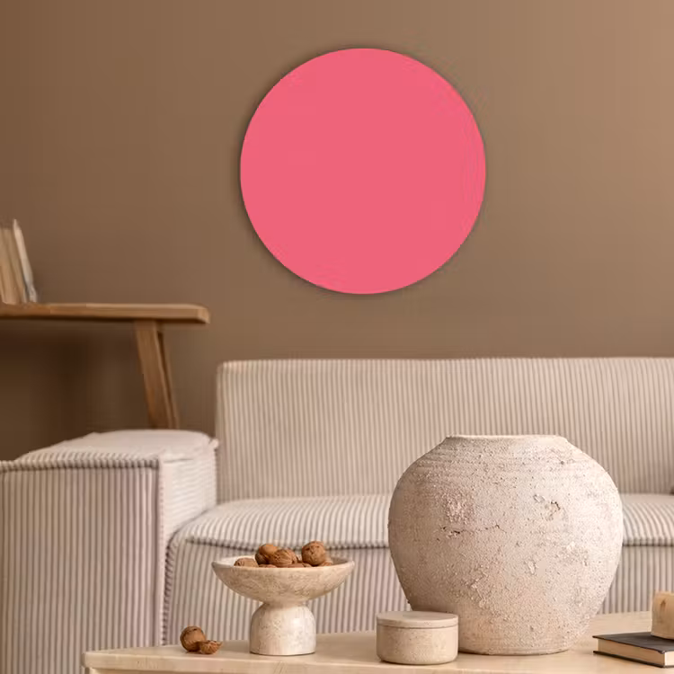 Neon - Flamingo - Roze Akoestische PET Vilt - Rond klein 838 -sfeer1