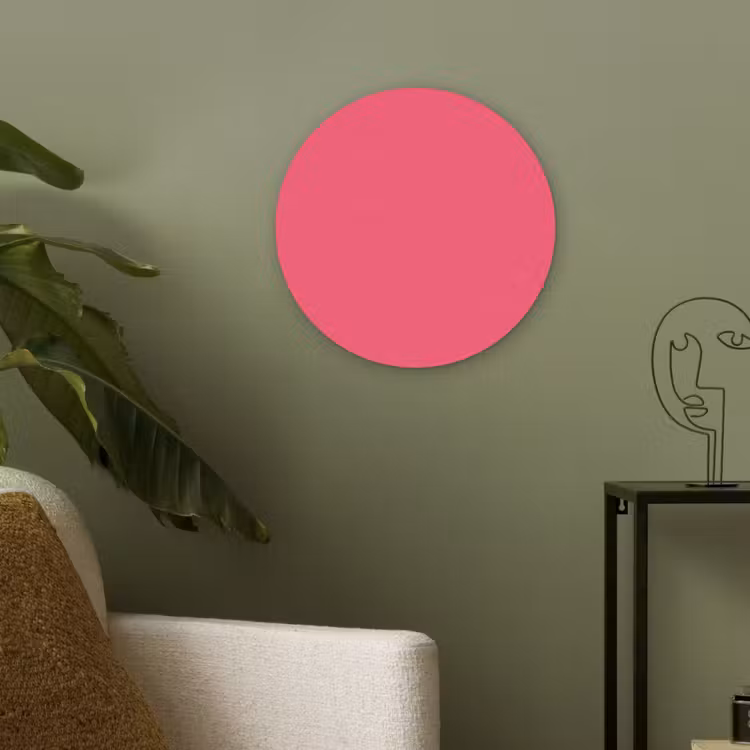 Neon - Flamingo - Roze Akoestische PET Vilt - Rond klein 838 -sfeer2