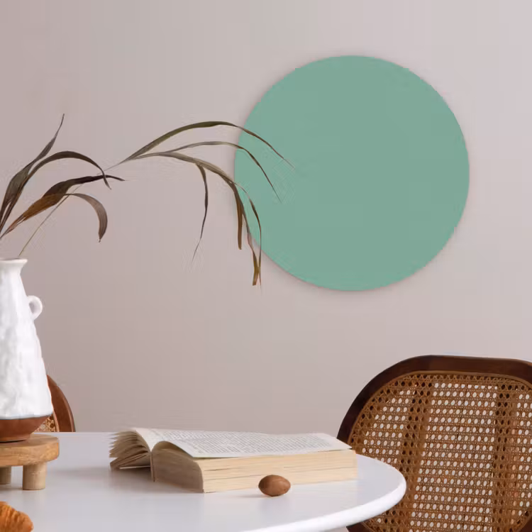 Ocean - Jade - Groen Akoestische PET Vilt - Rond klein 838 -sfeer3