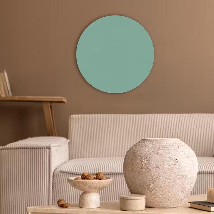 Ocean - Jade - Groen Akoestische PET Vilt - Rond klein 838 -sfeer1