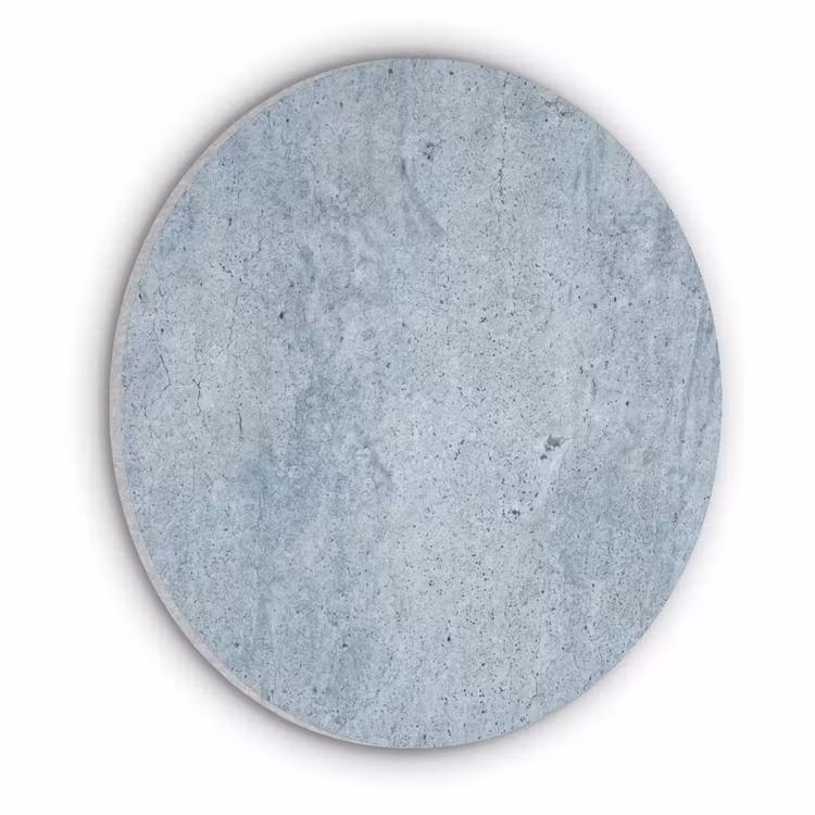 Oppervlak - Ruw - Abstract - Modern - Grijs Akoestische PET Vilt - Rond klein -3d