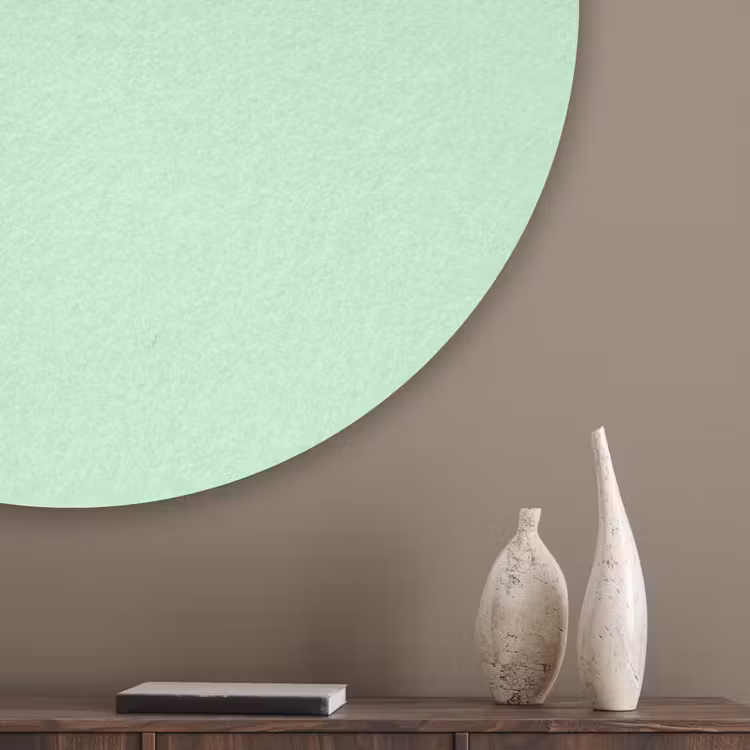 Pale - Mint - Groen Akoestische PET Vilt - Rond klein 838 -sfeer5_closeup
