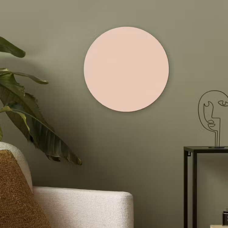 Pale - Peach - Nude Akoestische PET Vilt - Rond klein 838 -sfeer2