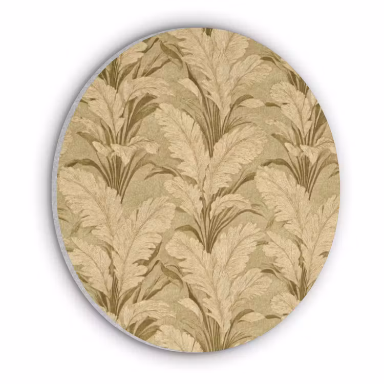 Palmbladeren - Klassiek - Groen Akoestische PET Vilt - Rond klein 838 -3d
