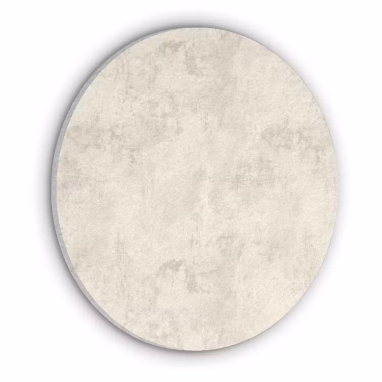 Patroon - Organisch - Beige Akoestische PET Vilt - Rond klein 838 -3d