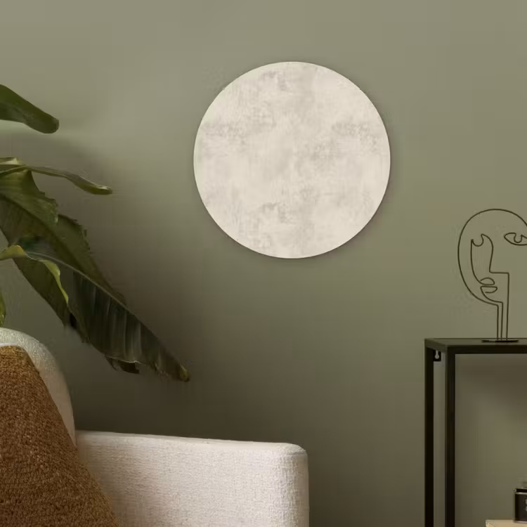Patroon - Organisch - Beige Akoestische PET Vilt - Rond klein 838 -sfeer2