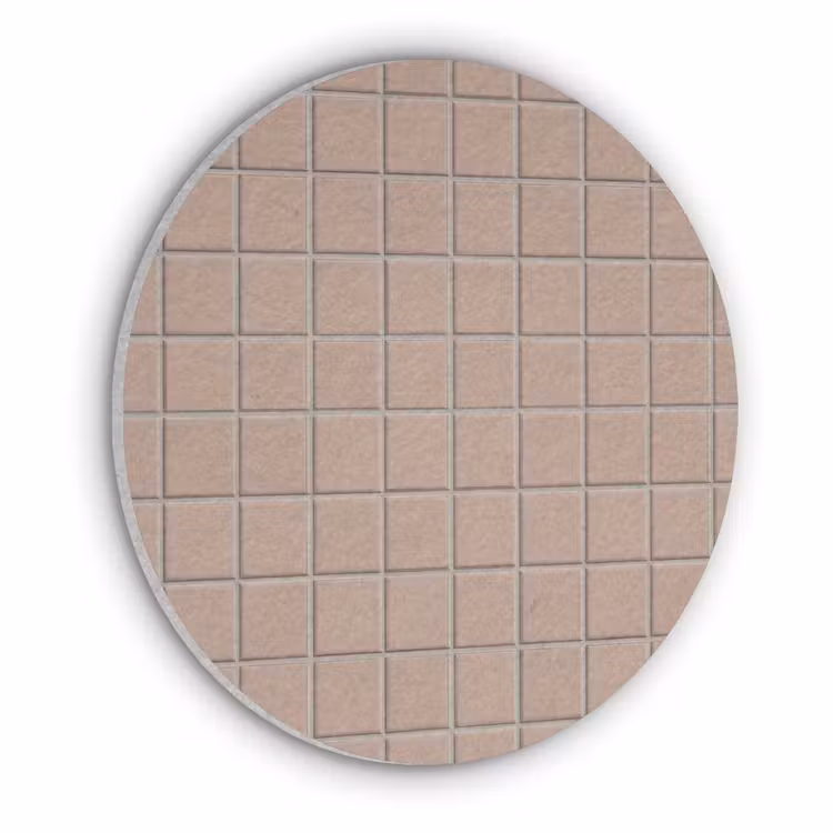 Patroon - Tegel - Oudroze Akoestische PET Vilt - Rond klein 838 -3d