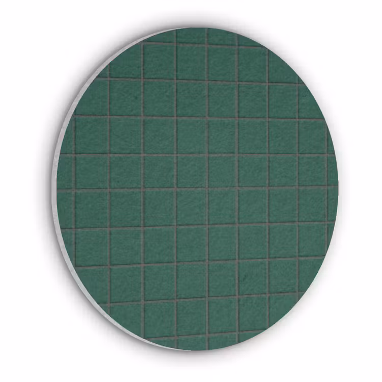 Patroon - Tegels - Dennen - Groen Akoestische PET Vilt - Rond klein 838 -3d