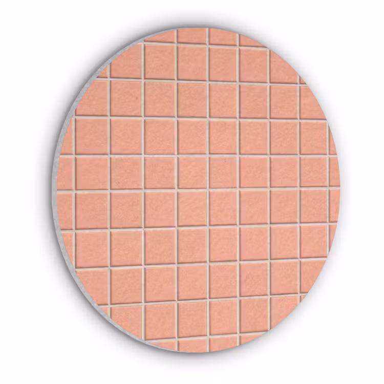Patroon - Tegels - Perzik Akoestische PET Vilt - Rond klein 838 -3d
