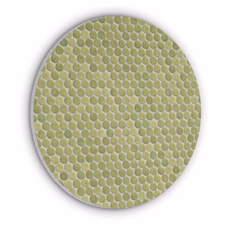Penny - Mozaïek - Olijfgroen Akoestische PET Vilt - Rond klein 838 -3d