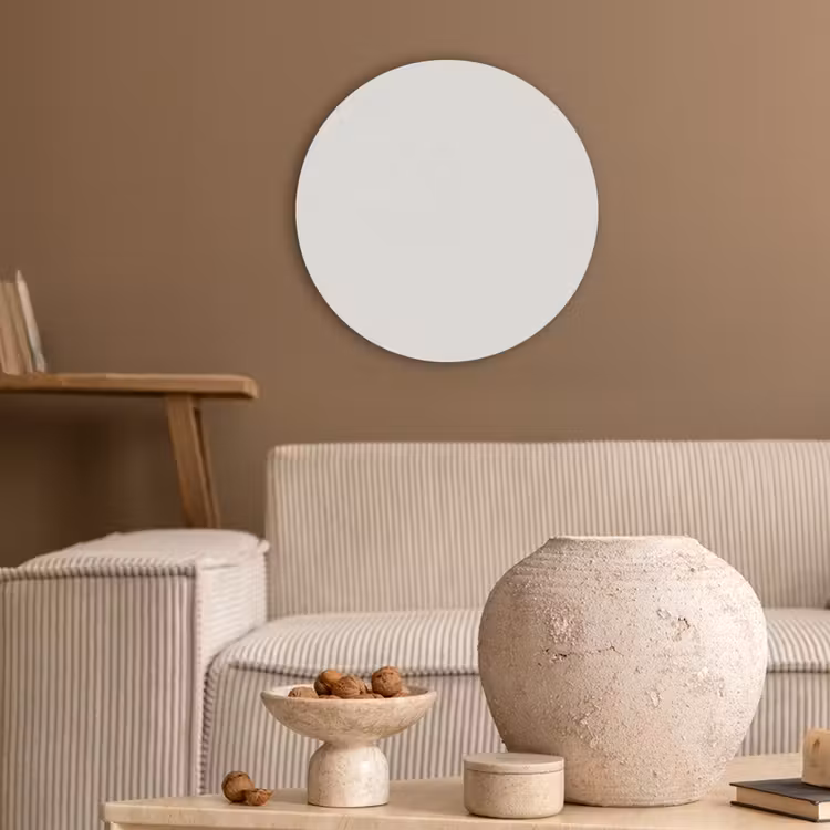 Pure - Alabaster - Wit Akoestische PET Vilt - Rond klein 838 -sfeer1