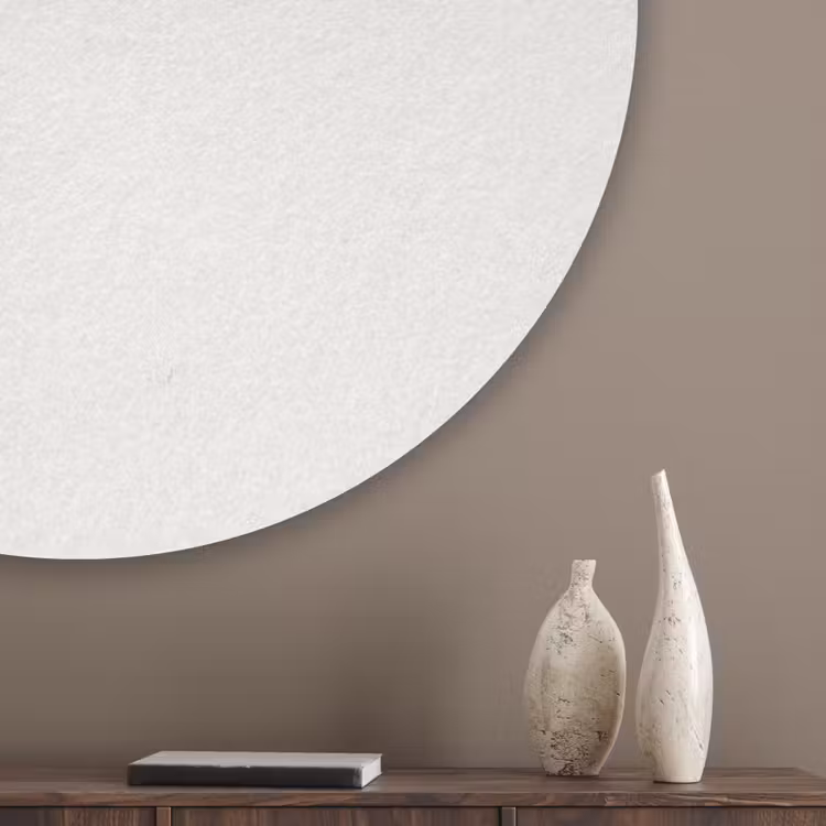 Pure - Alabaster - Wit Akoestische PET Vilt - Rond klein 838 -sfeer5_closeup