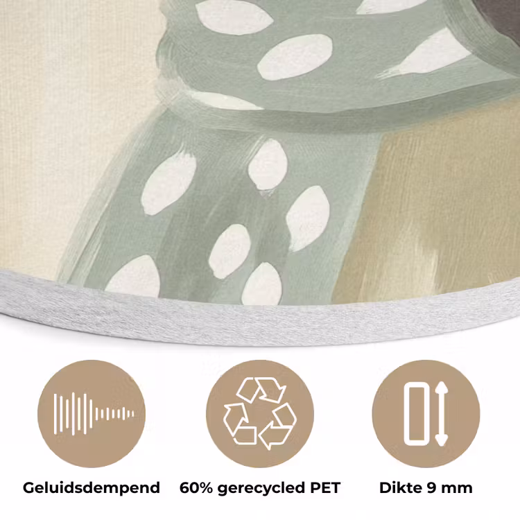 Quote - Hond - Zonnebril Akoestische PET Vilt - Rond klein -closeup_NL