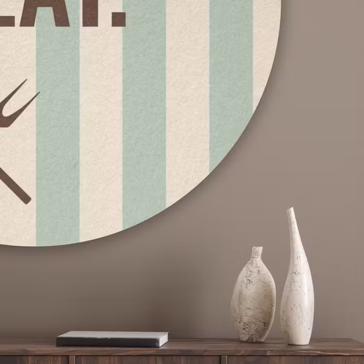 Quote - Strepen - Grill Akoestische PET Vilt - Rond klein -sfeer5_closeup