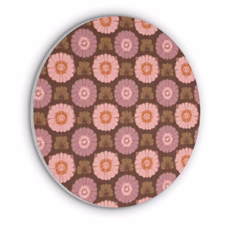 Retro - Madelief - Roze Akoestische PET Vilt - Rond klein 838 -3d