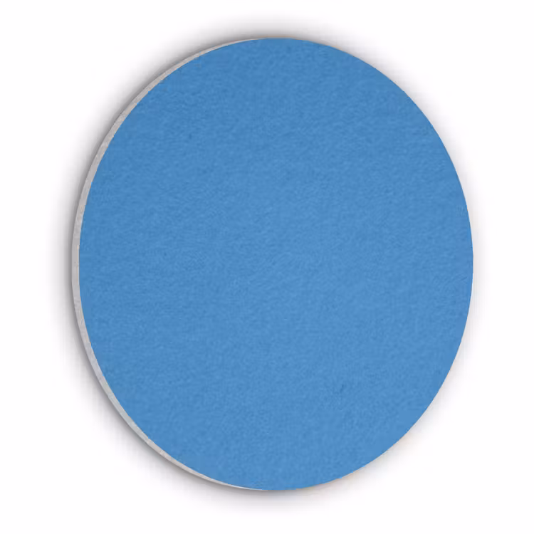 Royal - Blue - Blauw Akoestische PET Vilt - Rond klein 838 -3d