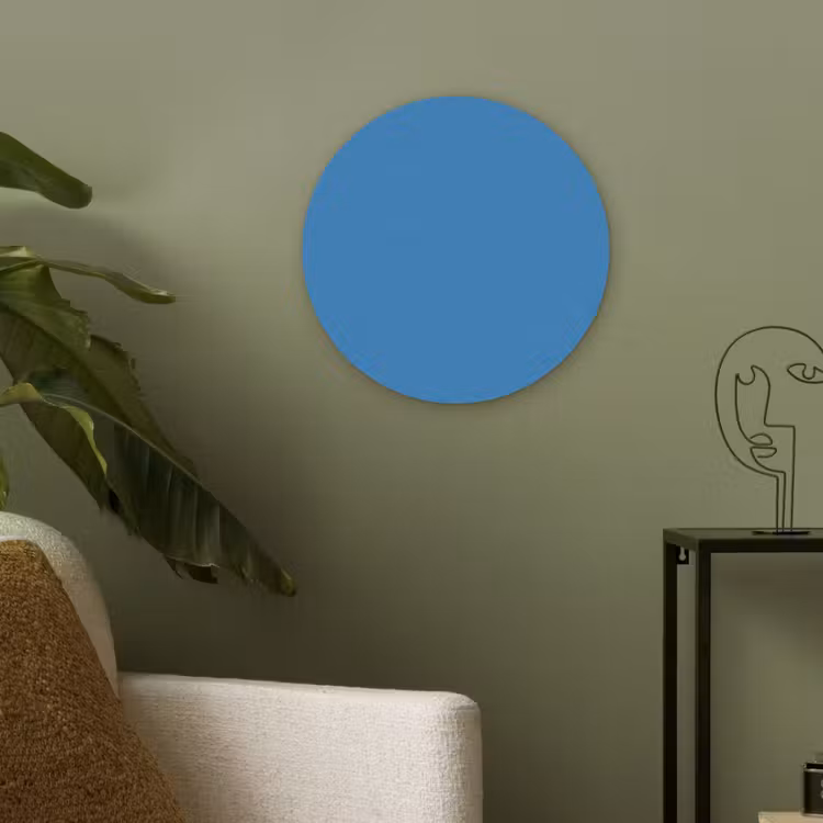 Royal - Blue - Blauw Akoestische PET Vilt - Rond klein 838 -sfeer2