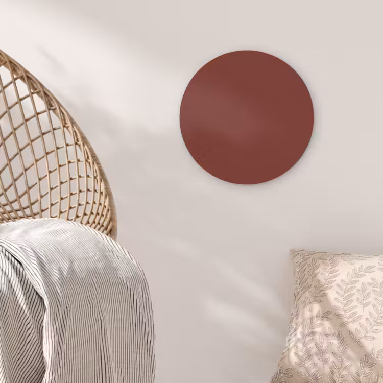 Rustic - Terracotta - Rood Akoestische PET Vilt - Rond klein 838 -sfeer4