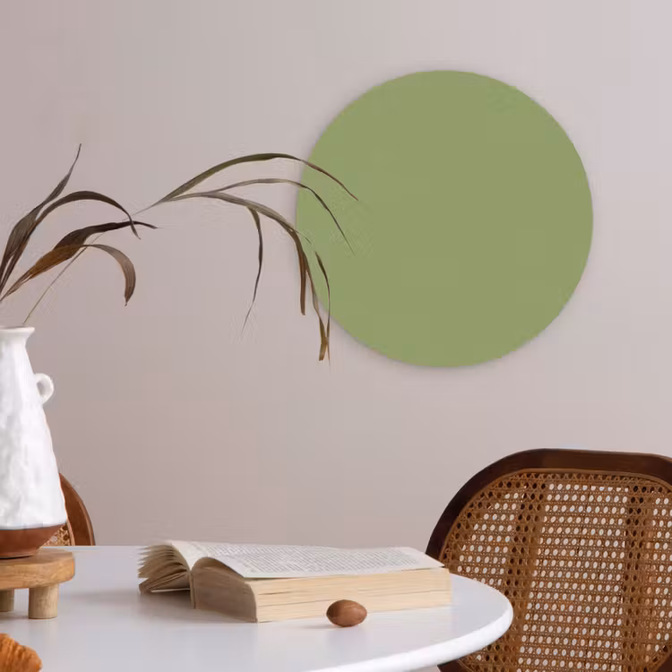Sage - Green - Groen Akoestische PET Vilt - Rond klein 838 -sfeer3