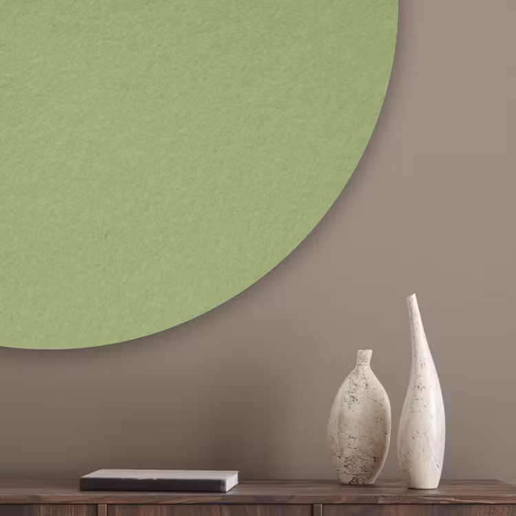 Sage - Green - Groen Akoestische PET Vilt - Rond klein 838 -sfeer5_closeup