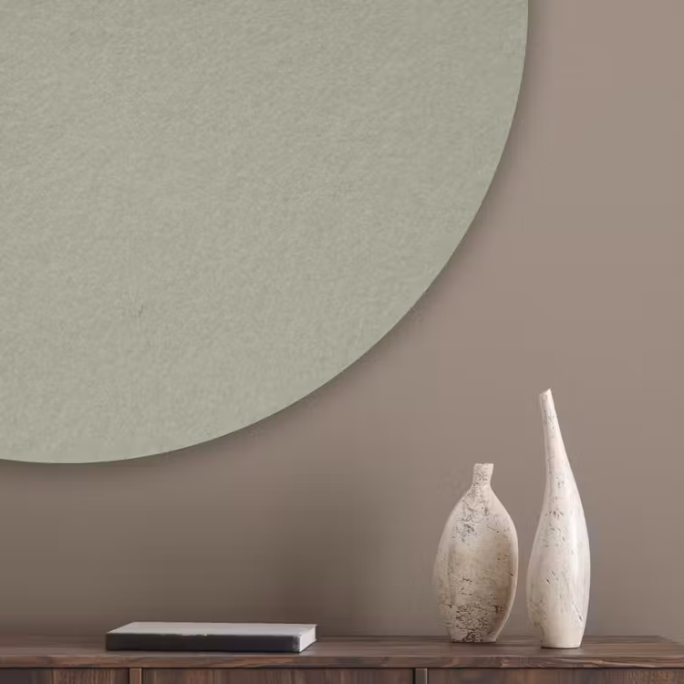 Sage - Mist - Groen Akoestische PET Vilt - Rond klein 838 -sfeer5_closeup