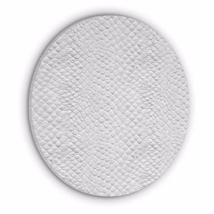 Slang - Patroon - Wit Akoestische PET Vilt - Rond klein 838 -3d