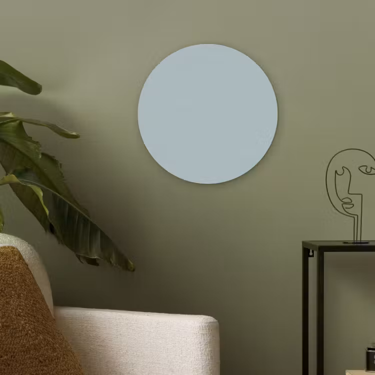 Slate - Blue - Blauw Akoestische PET Vilt - Rond klein 838 -sfeer2