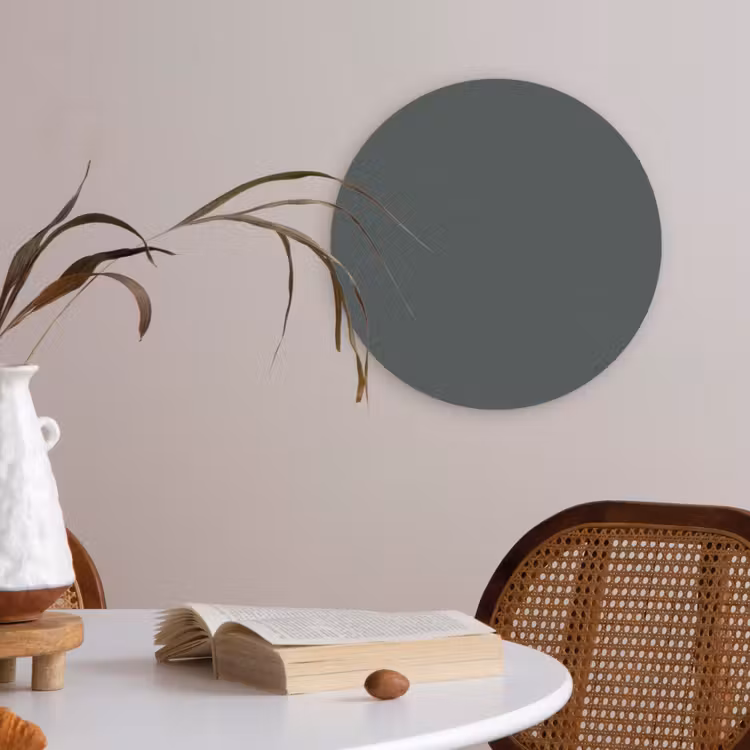 Slate - Millstone - Grijs Akoestische PET Vilt - Rond klein 838 -sfeer3
