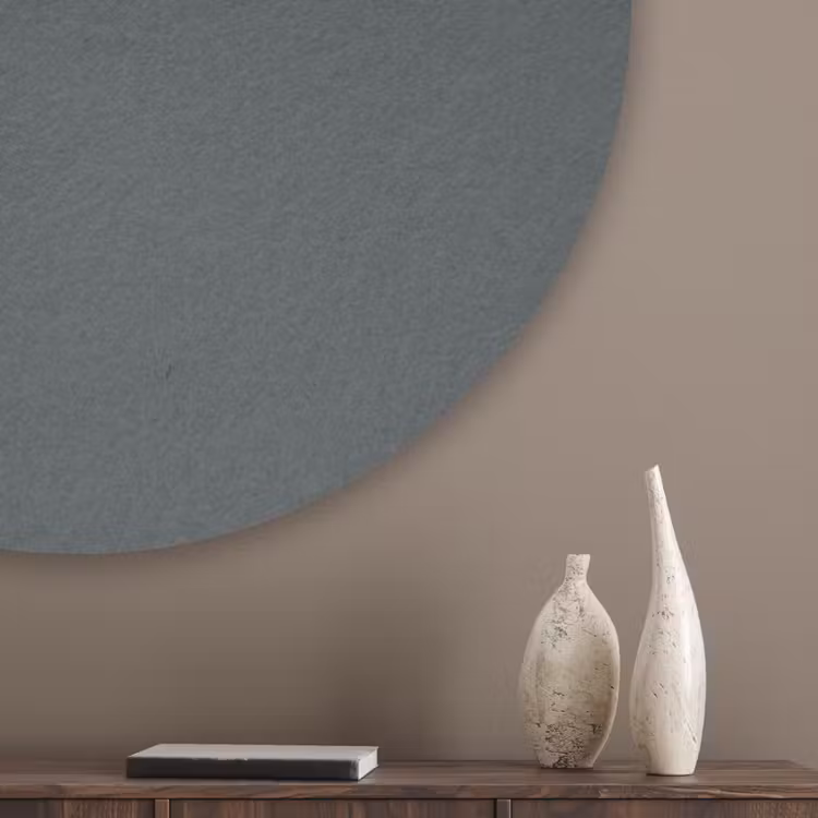 Slate - Millstone - Grijs Akoestische PET Vilt - Rond klein 838 -sfeer5_closeup