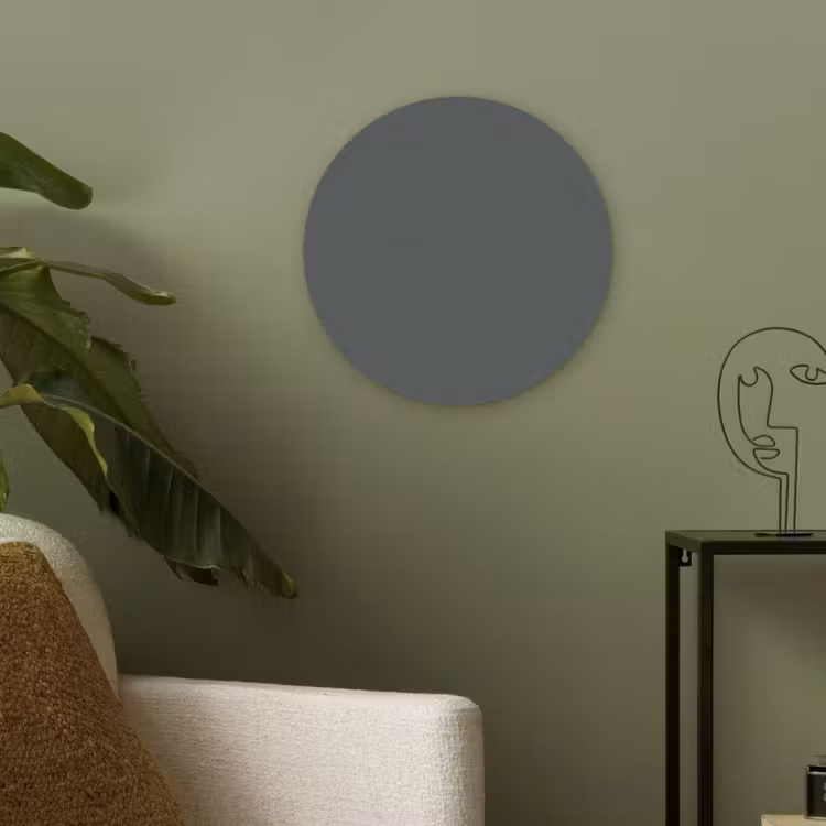 Slate - Millstone - Grijs Akoestische PET Vilt - Rond klein 838 -sfeer2