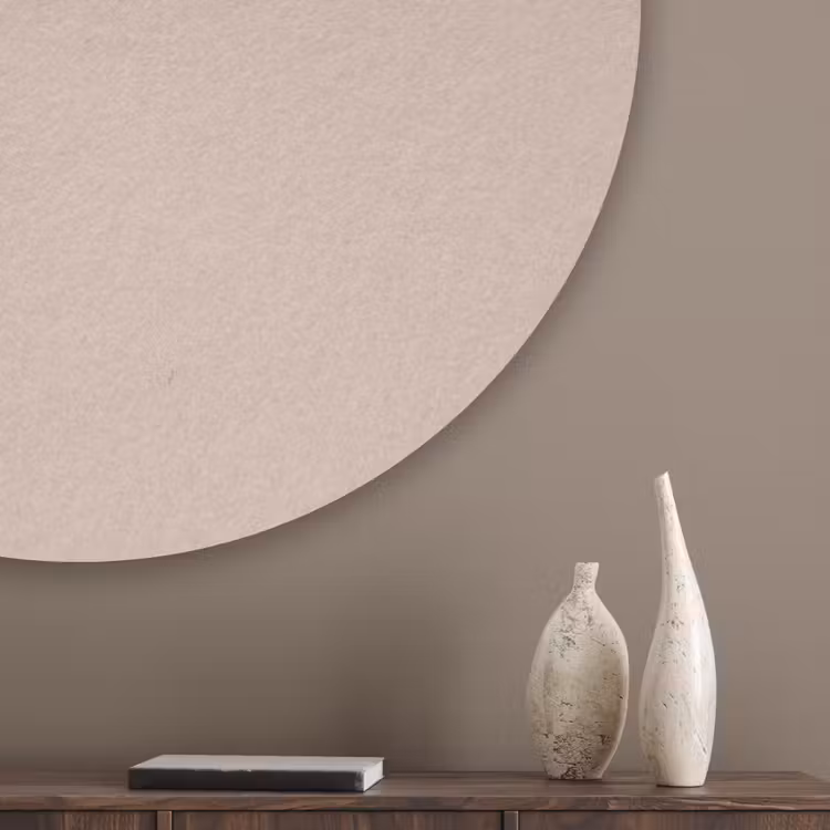 Soft - Clay - Nude Akoestische PET Vilt - Rond klein 838 -sfeer5_closeup