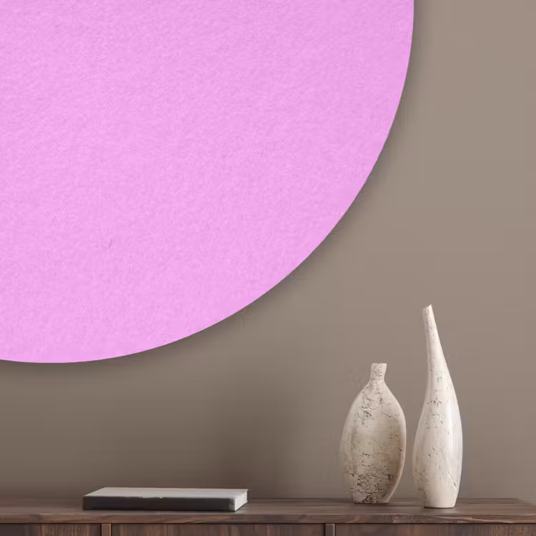 Soft - Lavender - Roze Akoestische PET Vilt - Rond klein 838 -sfeer5_closeup