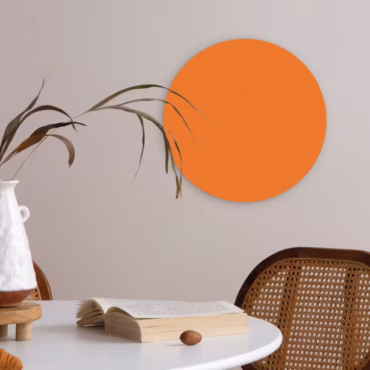 Spiced - Pumpkin - Oranje Akoestische PET Vilt - Rond klein 838 -sfeer3