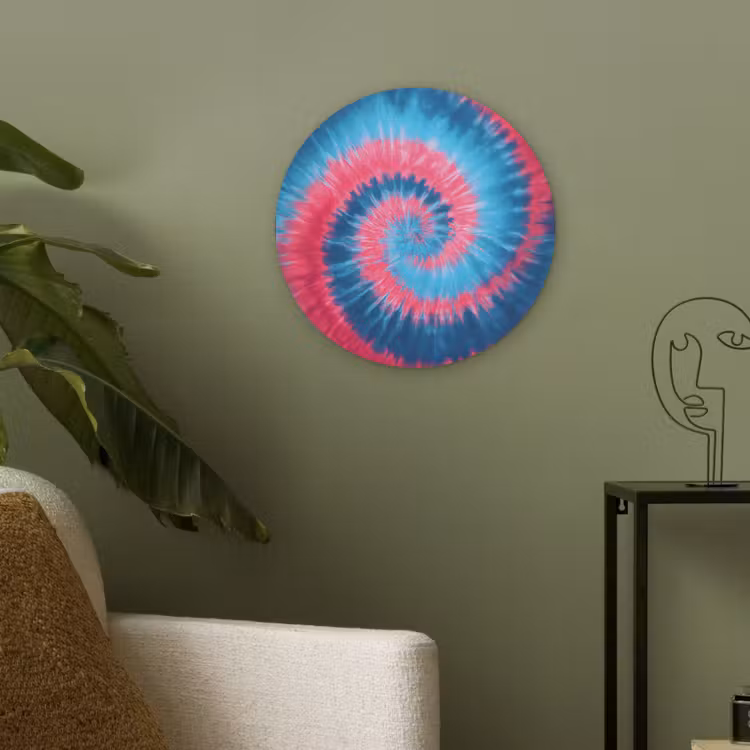 Spiraal - Roze - Draaiend Akoestische PET Vilt - Rond klein -sfeer2