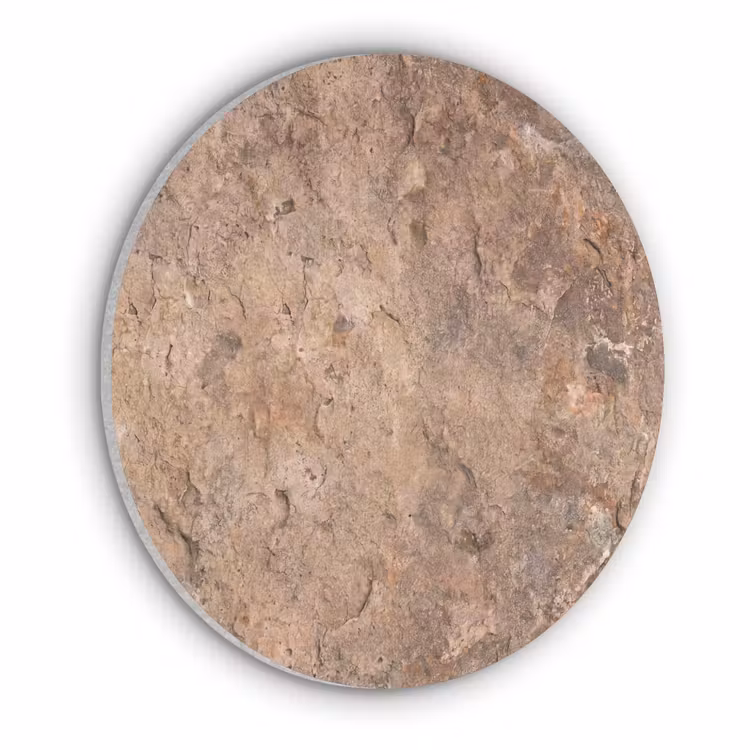 Steen - Natuur - Textuur - Abstract - Bruin Akoestische PET Vilt - Rond klein -3d