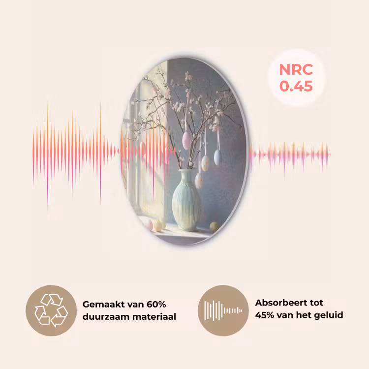 Stilleven - Vaas - Paastak Akoestische PET Vilt - Rond klein -USP_NL
