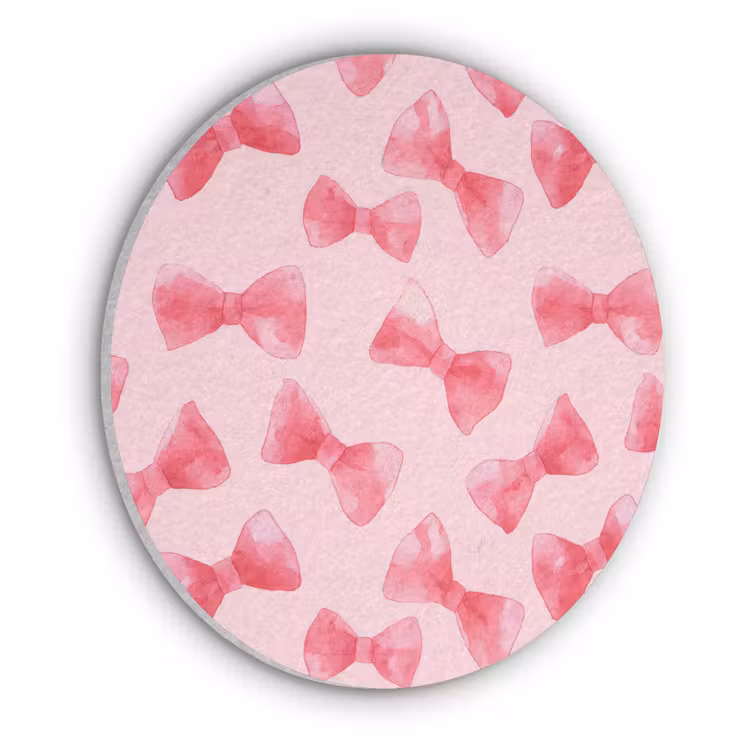 Strikken - Aquarel - Roze Akoestische PET Vilt - Rond klein 838 -3d