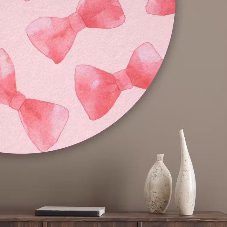 Strikken - Aquarel - Roze Akoestische PET Vilt - Rond klein 838 -sfeer5_closeup