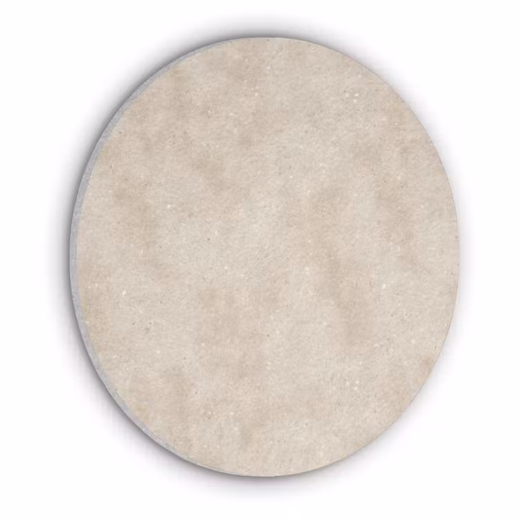 Structuur - Spikkels - Beige Akoestische PET Vilt - Rond klein 838 -3d