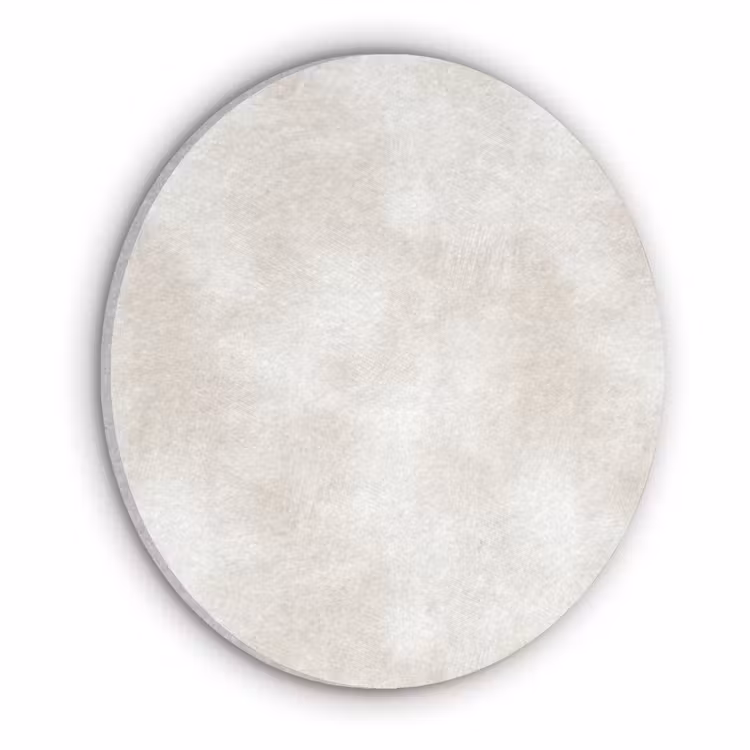 Subtiel - Structuur - Beige Akoestische PET Vilt - Rond klein 838 -3d